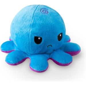 imageTeeTurtle  The Original Reversible Octopus Plushie  Purple Polka Dot  Shimmer  Cute Sensory Fidget Stuffed Animals That Show Your MoodAngry Blue  Happy Purple