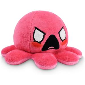 imageTeeTurtle  The Original Reversible Octopus Plushie  Purple Polka Dot  Shimmer  Cute Sensory Fidget Stuffed Animals That Show Your MoodAngry Light Pink  Furious Pink