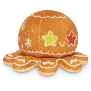 imageTeeTurtle  The Original Reversible Octopus Plushie  Purple Polka Dot  Shimmer  Cute Sensory Fidget Stuffed Animals That Show Your MoodGingerbread