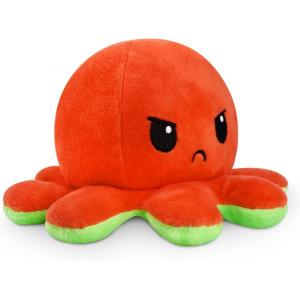 imageTeeTurtle  The Original Reversible Octopus Plushie  Purple Polka Dot  Shimmer  Cute Sensory Fidget Stuffed Animals That Show Your MoodHappy Green  Angry Red
