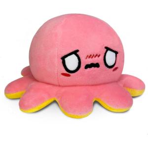 imageTeeTurtle  The Original Reversible Octopus Plushie  Purple Polka Dot  Shimmer  Cute Sensory Fidget Stuffed Animals That Show Your MoodHappy Yellow  Worried Pink