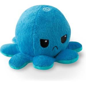 imageTeeTurtle  The Original Reversible Octopus Plushie  Purple Polka Dot  Shimmer  Cute Sensory Fidget Stuffed Animals That Show Your MoodLight Blue  Dark Blue