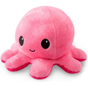 imageTeeTurtle  The Original Reversible Octopus Plushie  Purple Polka Dot  Shimmer  Cute Sensory Fidget Stuffed Animals That Show Your MoodLight Pink  Dark Pink