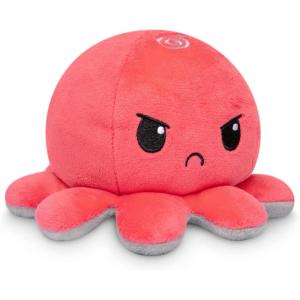 imageTeeTurtle  The Original Reversible Octopus Plushie  Purple Polka Dot  Shimmer  Cute Sensory Fidget Stuffed Animals That Show Your MoodRed Angry  Gray Sad