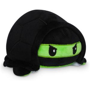 imageTeeTurtle  The Original Reversible Turtle Plushie  Green  Cute Sensory Fidget Stuffed Animals That Show Your Mood 4 inchGreenBlack