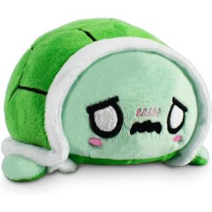 imageTeeTurtle  The Original Reversible Turtle Plushie  Green  Cute Sensory Fidget Stuffed Animals That Show Your Mood 4 inchKawaii  Worried Green