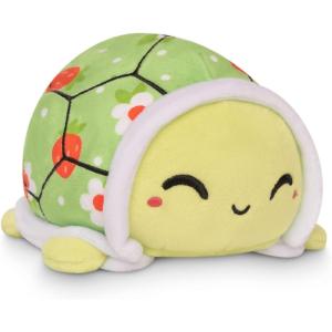imageTeeTurtle  The Original Reversible Turtle Plushie  Green  Cute Sensory Fidget Stuffed Animals That Show Your Mood 4 inchStrawberries  Flowers