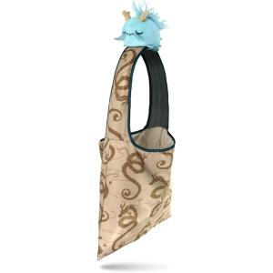 imageTeeTurtle  Plushie Tote Bag  Map Dragon  from The Creators of The Original Reversible Octopus Plushie  Take Your Plush Pal Wherever You GoBlue Map Dragon