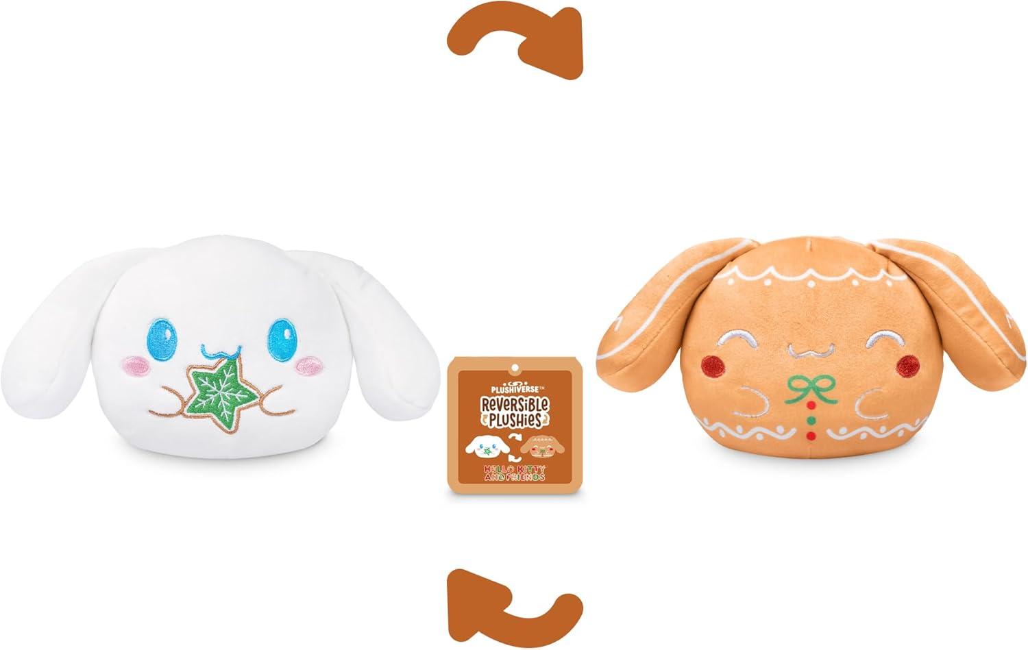 imageTeeTurtle Cinnamoroll Christmas Reversible 4quot Plushie  Gingerbread  Officially Licensed Sanrio  Cute Kawaii Soft Holiday Stuffed AnimalCinnamoroll