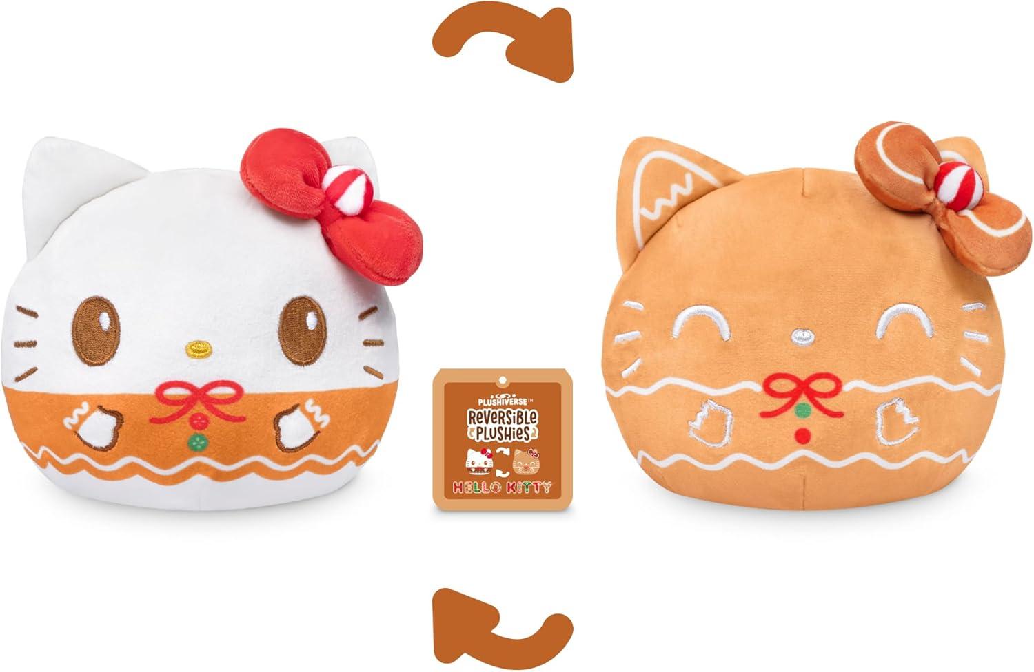 imageTeeTurtle Cinnamoroll Christmas Reversible 4quot Plushie  Gingerbread  Officially Licensed Sanrio  Cute Kawaii Soft Holiday Stuffed AnimalHello Kitty