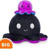 imageTeeTurtle  Original Reversible Big Octopus Plushie  Pink  Blue  Huggable and Soft Sensory Fidget Toy Stuffed Animals That Show Your Mood  Gift for Kids and AdultsBlack  Rainbow Stripes Octopus