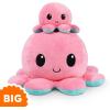 imageTeeTurtle  Original Reversible Big Octopus Plushie  Pink  Blue  Huggable and Soft Sensory Fidget Toy Stuffed Animals That Show Your Mood  Gift for Kids and AdultsPink  Light Blue Octopus