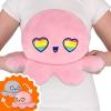 imageTeeTurtle  Original Reversible Big Octopus Plushie  Pink  Blue  Huggable and Soft Sensory Fidget Toy Stuffed Animals That Show Your Mood  Gift for Kids and AdultsLight Pink  Gray