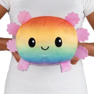 imageTeeTurtle  Original Reversible Big Octopus Plushie  Pink  Blue  Huggable and Soft Sensory Fidget Toy Stuffed Animals That Show Your Mood  Gift for Kids and AdultsGray  Rainbow Axolotl