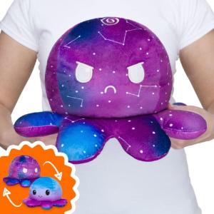 imageTeeTurtle  Original Reversible Big Octopus Plushie  Pink  Blue  Huggable and Soft Sensory Fidget Toy Stuffed Animals That Show Your Mood  Gift for Kids and AdultsBlue Gradient  Galaxy Octopus