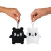 imageTeeturtle Plushmate Besties Rubber Hose Keychain Set  Black and White Retro Cartoon Bears  Cute Matching Keychains that Hold Hands