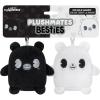 imageTeeturtle Plushmate Besties Rubber Hose Keychain Set  Black and White Retro Cartoon Bears  Cute Matching Keychains that Hold Hands