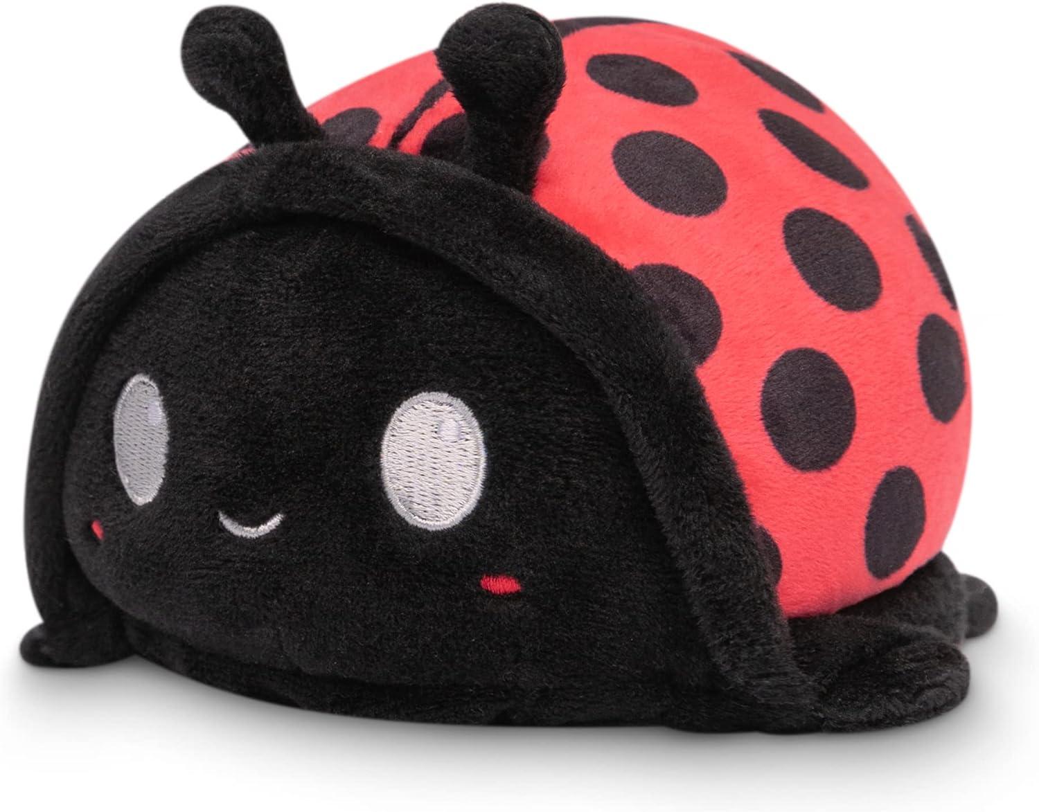 imageTeeTurtle  The Original Reversible Ladybug Plushie  Cute Sensory Fidget Stuffed Animals That Show Your Mood
