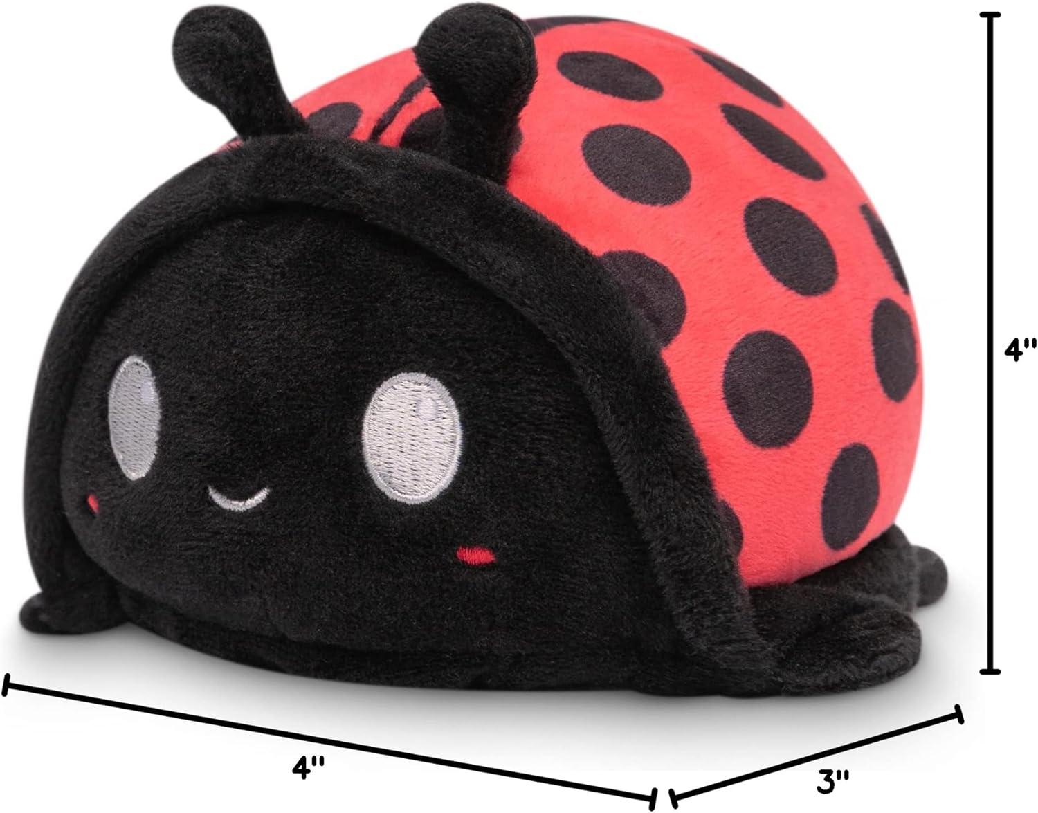 imageTeeTurtle  The Original Reversible Ladybug Plushie  Cute Sensory Fidget Stuffed Animals That Show Your Mood