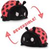 imageTeeTurtle  The Original Reversible Ladybug Plushie  Cute Sensory Fidget Stuffed Animals That Show Your Mood