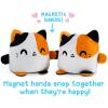 imageTeeTurtle  Plushmates  Magnetic Reversible Plushies that hold hands when happy  Black Cat  Huggable and Soft Sensory Fidget Toy Stuffed Animals That Show Your Mood  Gift for Kids and AdultsCalico Cat