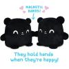 imageTeeTurtle  Plushmates  Magnetic Reversible Plushies that hold hands when happy  Black Cat  Huggable and Soft Sensory Fidget Toy Stuffed Animals That Show Your Mood  Gift for Kids and AdultsBlack Bear