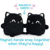 imageTeeTurtle  Plushmates  Magnetic Reversible Plushies that hold hands when happy  Black Cat  Huggable and Soft Sensory Fidget Toy Stuffed Animals That Show Your Mood  Gift for Kids and AdultsBlack Cat