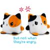 imageTeeTurtle  Plushmates  Magnetic Reversible Plushies that hold hands when happy  Black Cat  Huggable and Soft Sensory Fidget Toy Stuffed Animals That Show Your Mood  Gift for Kids and AdultsCalico Cat
