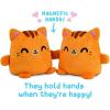 imageTeeTurtle  Plushmates  Magnetic Reversible Plushies that hold hands when happy  Black Cat  Huggable and Soft Sensory Fidget Toy Stuffed Animals That Show Your Mood  Gift for Kids and AdultsOrange Tabby Cat