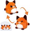 imageTeeTurtle  Plushmates  Magnetic Reversible Plushies that hold hands when happy  Black Cat  Huggable and Soft Sensory Fidget Toy Stuffed Animals That Show Your Mood  Gift for Kids and AdultsOrange Fox