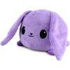 imageTeeTurtle  The Original Reversible Bunny Plushie  Pink Floral Ears  Cute Sensory Fidget Stuffed Animals That Show Your Mood 4 InchPurple  Light Purple Bunny