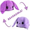 imageTeeTurtle  The Original Reversible Bunny Plushie  Pink Floral Ears  Cute Sensory Fidget Stuffed Animals That Show Your Mood 4 InchPurple  Light Purple Bunny