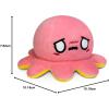 imageTeeTurtle  The Original Reversible Octopus Plushie  Lemon  Lime  Cute Sensory Fidget Stuffed Animals That Show Your MoodHappy Yellow  Worried Pink