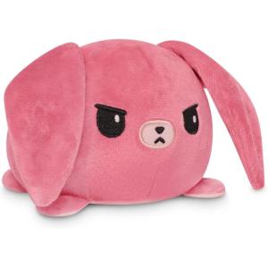 imageTeeTurtle  The Original Reversible Bunny Plushie  Pink Floral Ears  Cute Sensory Fidget Stuffed Animals That Show Your Mood 4 InchPink Floral Ears Bunny