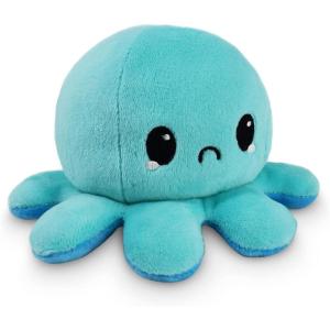 imageTeeTurtle  The Original Reversible Octopus Plushie  Lemon  Lime  Cute Sensory Fidget Stuffed Animals That Show Your MoodBlue Happy  Light Blue Sad