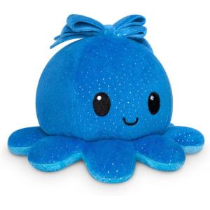 imageTeeTurtle  The Original Reversible Octopus Plushie  Lemon  Lime  Cute Sensory Fidget Stuffed Animals That Show Your MoodBlue Sparkle  Light Blue Sparkle Bow