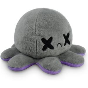 imageTeeTurtle  The Original Reversible Octopus Plushie  Lemon  Lime  Cute Sensory Fidget Stuffed Animals That Show Your MoodHappy Purple  Dead Gray