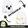imageTeeTurtle  The Original Reversible Ghost Plushie  Blue  Purple  Cute Sensory Fidget Stuffed Animals That Show Your Mood  Perfect for HalloweenStarry  Angry Ghost Glow in the Dark