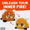 image:imageTeeTurtle  The Original Reversible Red Panda Plushie  Orange  Cute Sensory Fidget Stuffed Animals That Show Your Mood 35 inch