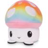 image:imageTeeTurtle The Original Reversible Mushroom Plushie Patented Design Sensory Fidget Toy for Stress Relief Happy  Worried Orange  Blue Show Your Mood Without Saying a WordRainbow  Gray