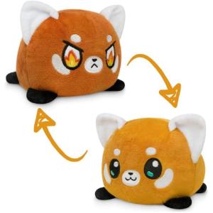 image:imageTeeTurtle  The Original Reversible Red Panda Plushie  Orange  Cute Sensory Fidget Stuffed Animals That Show Your Mood 35 inch