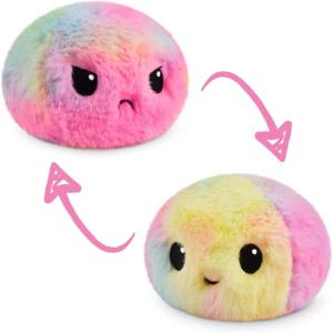 image:imageTeeTurtle  The Original Reversible Ball Plushie  Fuzzy Rainbow TieDye  Cute Sensory Fidget Stuffed Animals That Show Your MoodRainbow Tiedye Ball