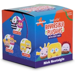 image:imageTeeTurtle Nickelodeon Nick Nostalgia Series Reversible Plushie Mystery Box  3Inch TwoSided Blind Box Plush with Embroidered Details  Cute Surprise Toy for Kids Teens and Adult